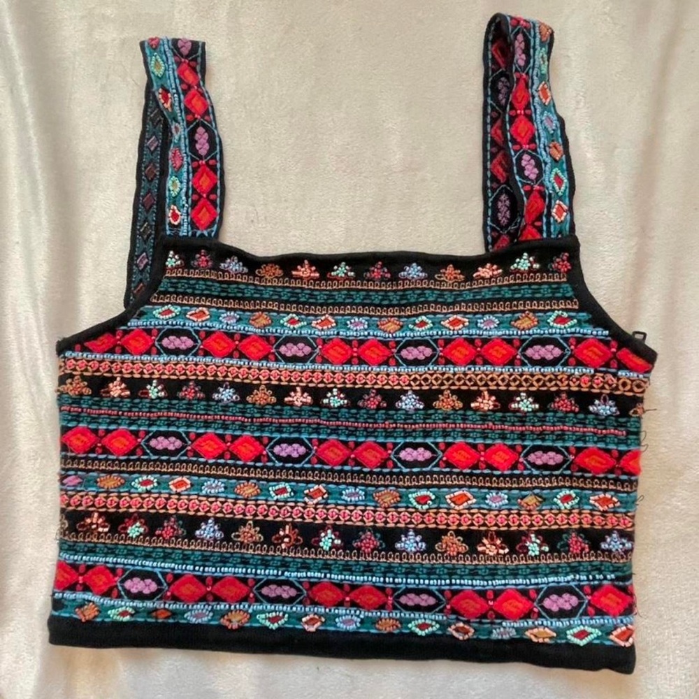 Zara- Beaded Tank- Size Small- Dressy